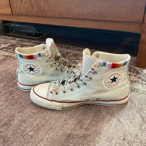 “Friendship Bracelet” Converse High-Top Sneakers with embroidery